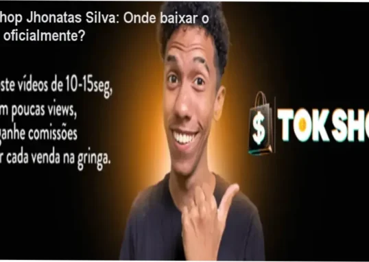 Tela mostrando o curso Tok Shop Jhonatas Silva com destaque para download oficial