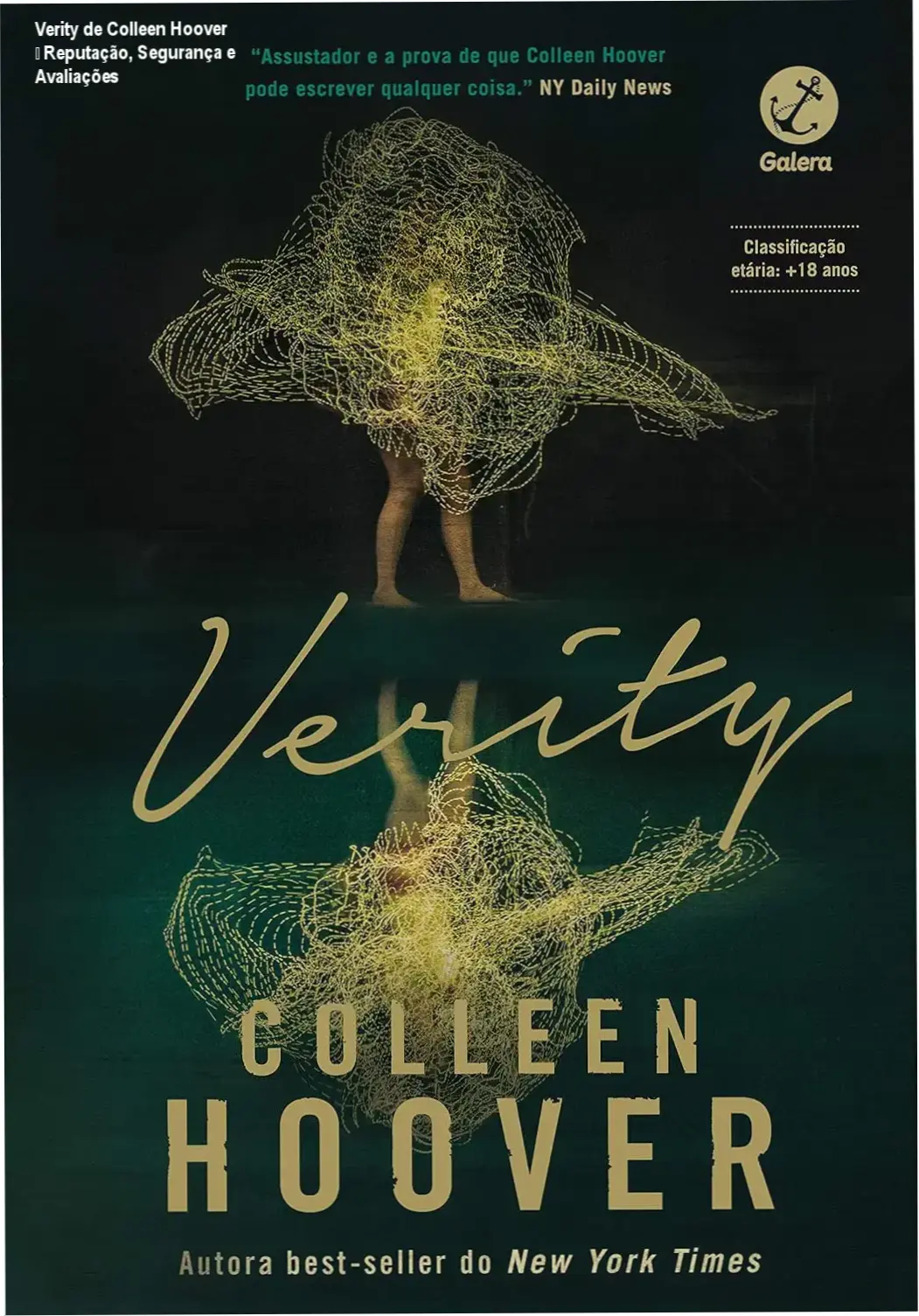 Verity de Colleen Hoover reputação, segurança e confiabilidade