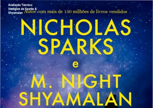 Capa do ebook Vestígios de Nicholas Sparks e M. Night Shyamalan, traduzido por Fabiano Morais da Costa