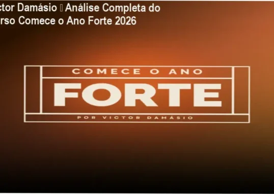 Victor Damásio bastidores do curso Comece o Ano Forte 2026