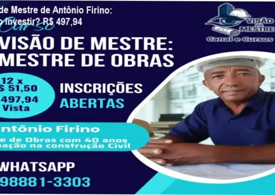 Visão de Mestre de Antônio Firino – custo‑benefício e valor percebido