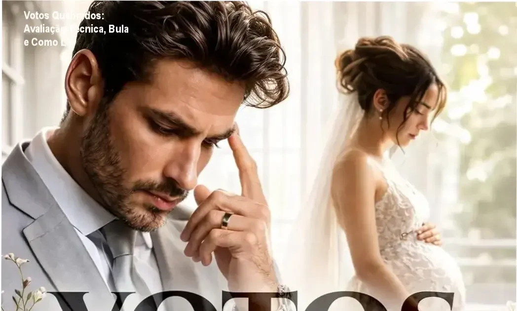Capa do eBook Votos Quebrados mostrando a protagonista em destaque