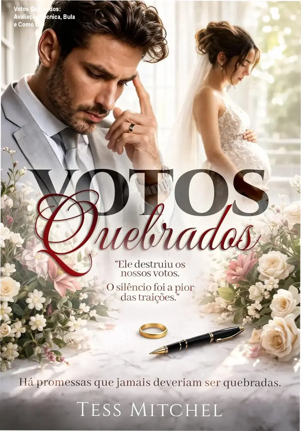 Capa do eBook Votos Quebrados mostrando a protagonista em destaque
