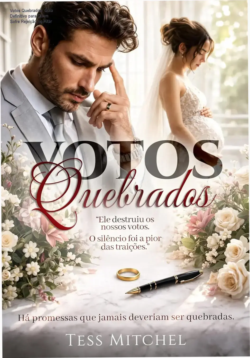 Capa do eBook Votos Quebrados mostrando drama de rejeição no altar