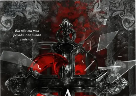Capa digital do ebook 'A Flor do Pecado' com destaque para o título e elementos de romance proibido