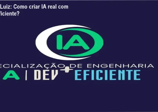 Alberto Luiz apresentando o curso Dev + Eficiente de Engenharia de IA prática