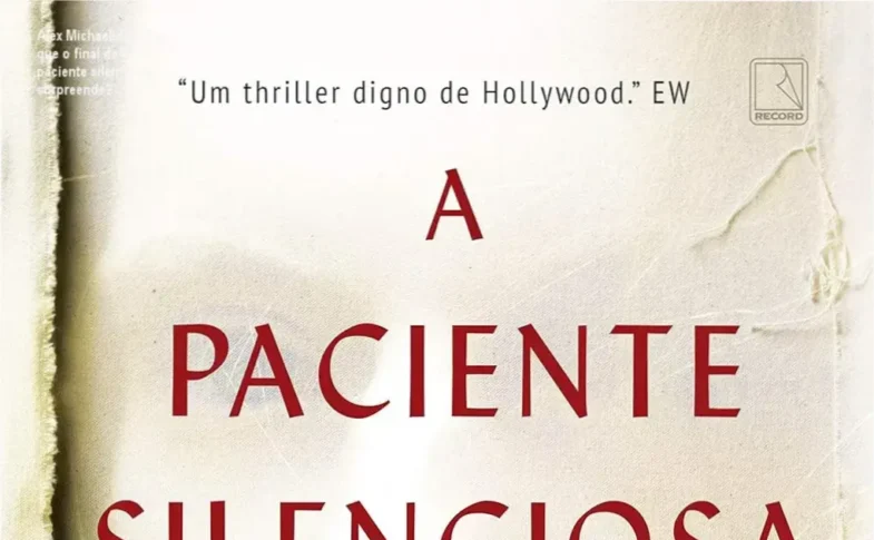 Capa do livro A paciente silenciosa de Alex Michaelides, destaque para o mistério do final