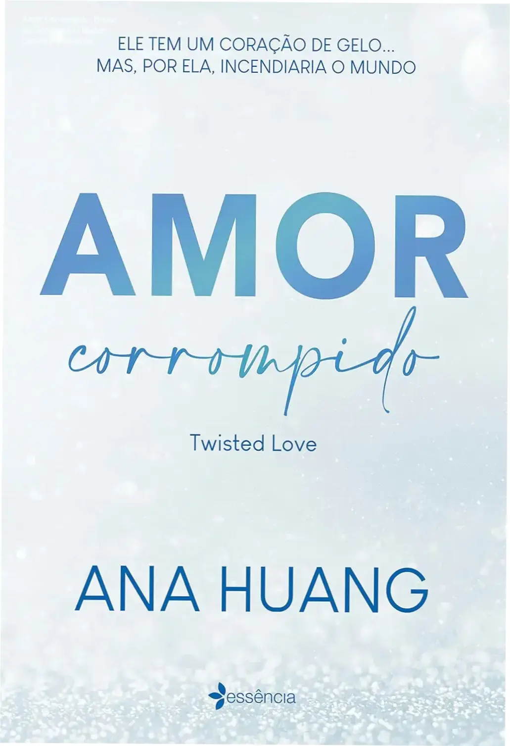 Capa do romance Amor Corrompido com destaque para os personagens principais em alto contraste