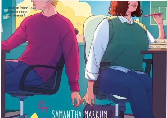 Capa do livro Amor em Pauta destacando guia de download oficial