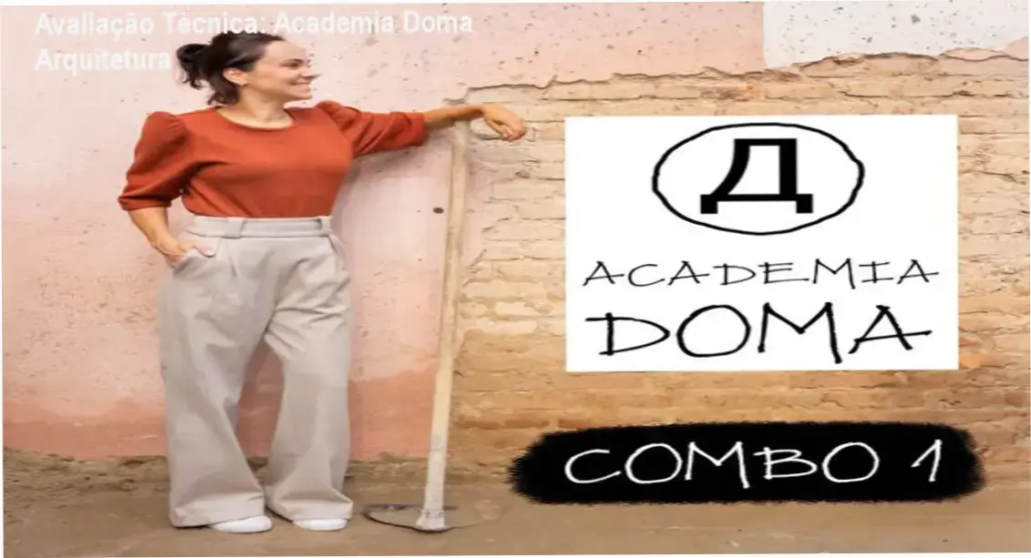 Guia explicativo sobre o produto digital Academia Doma Arquitetura