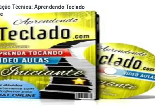 Guia explicativo sobre o produto digital Aprendendo Teclado Online