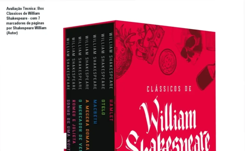 Guia explicativo sobre o produto digital Box Clássicos de William Shakespeare - com 7 marcadores de páginas por Shakespeare William (Autor)
