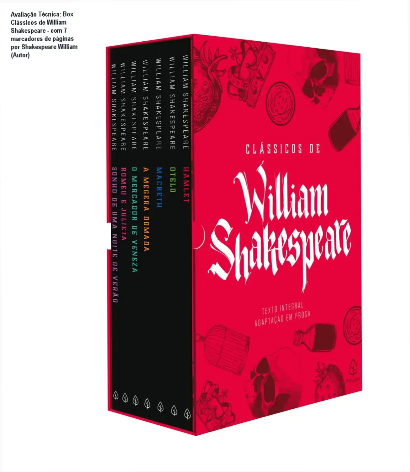 Guia explicativo sobre o produto digital Box Clássicos de William Shakespeare - com 7 marcadores de páginas por Shakespeare William (Autor)