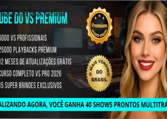 Guia explicativo sobre o produto digital Clube do VS Premium - Sertanejo, Forró, Rock Nacional e MPB