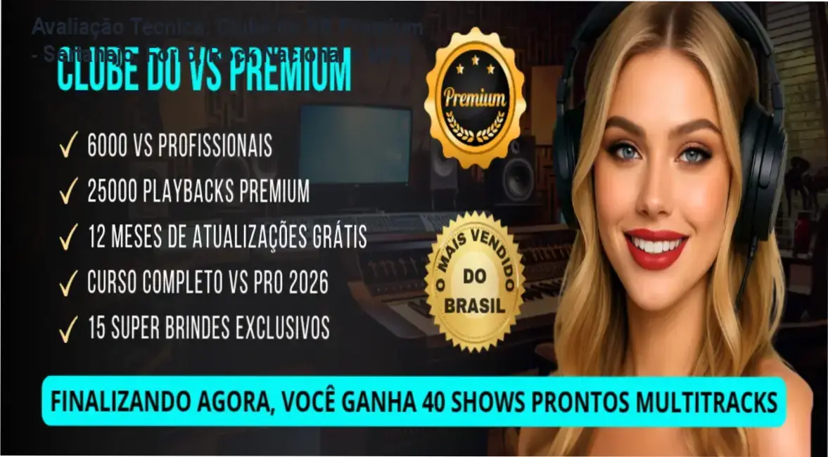 Guia explicativo sobre o produto digital Clube do VS Premium - Sertanejo, Forró, Rock Nacional e MPB