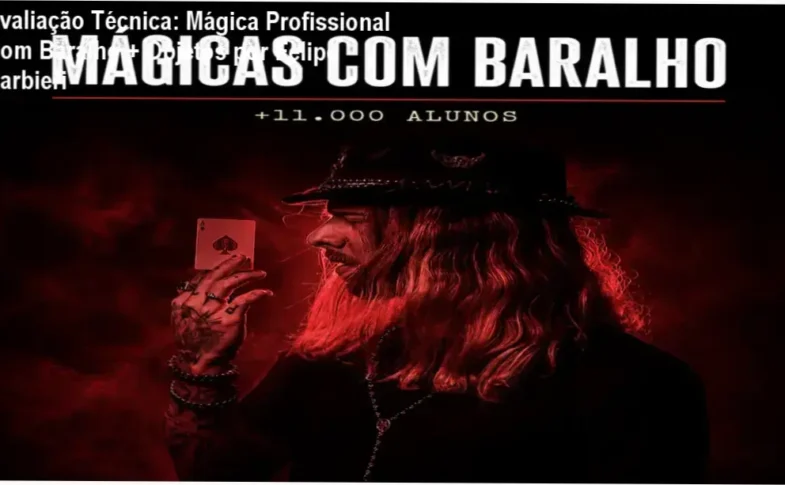 Guia explicativo sobre o produto digital Mágica Profissional Com Baralho + Objetos por Felipe Barbieri