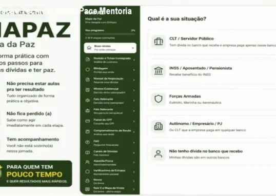 Guia explicativo sobre o produto digital Nadia Pace Mentoria