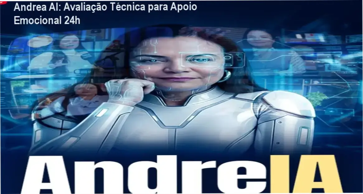 Captura de tela do aplicativo Andrea IA mostrando conversa de apoio emocional