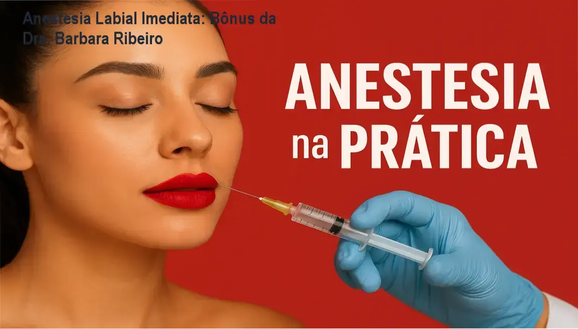 Anestesia Labial Imediata – bônus e materiais complementares da Dra. Barbara Ribeiro