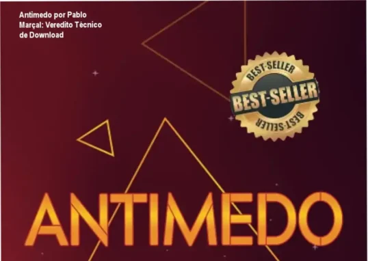 Capa do livro Antimedo por Pablo Marçal mostrando desbloqueio emocional e superação do medo