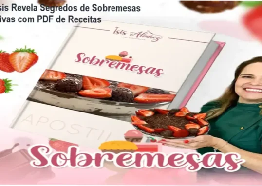 Página de download da apostila com 21 receitas de sobremesas comerciais prontas para vender