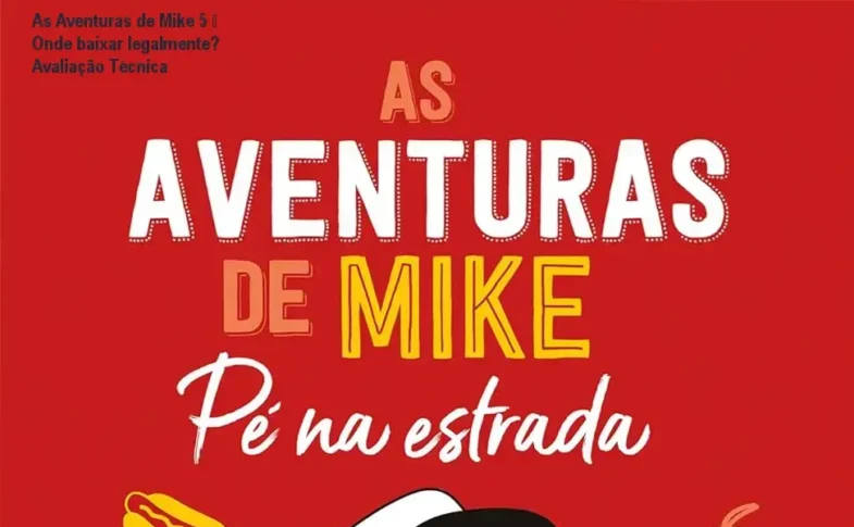 Capa do livro As Aventuras de Mike 5 mostrando o trailer com cachorro-quente gigante