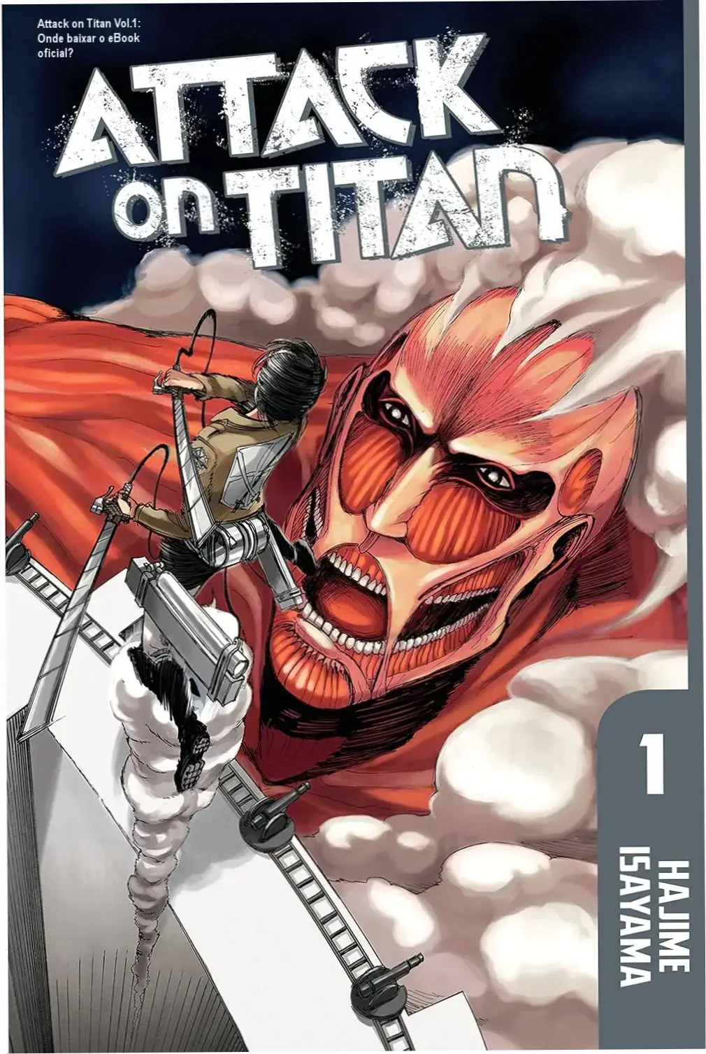 Capa do eBook Kindle Attack on Titan Vol.1 em inglês