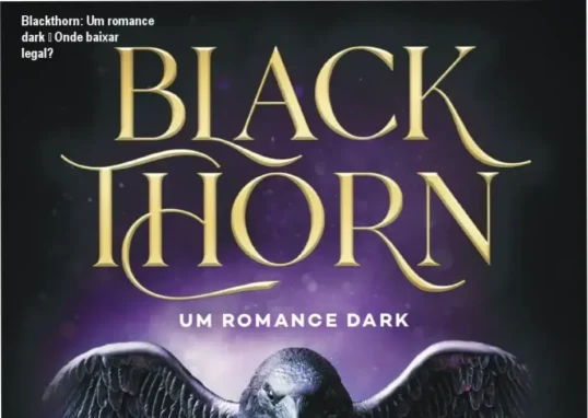 Capa do livro Blackthorn: Um romance dark, destaque para o título e autor