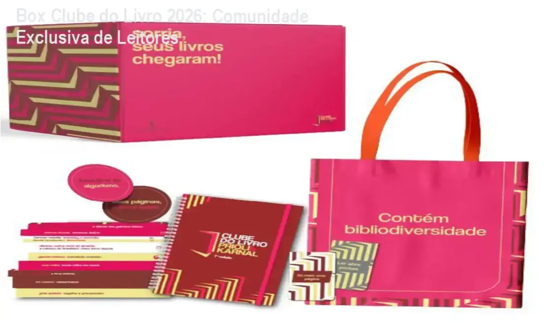 Box Clube do Livro 2026 | comunidade de leitores e networking