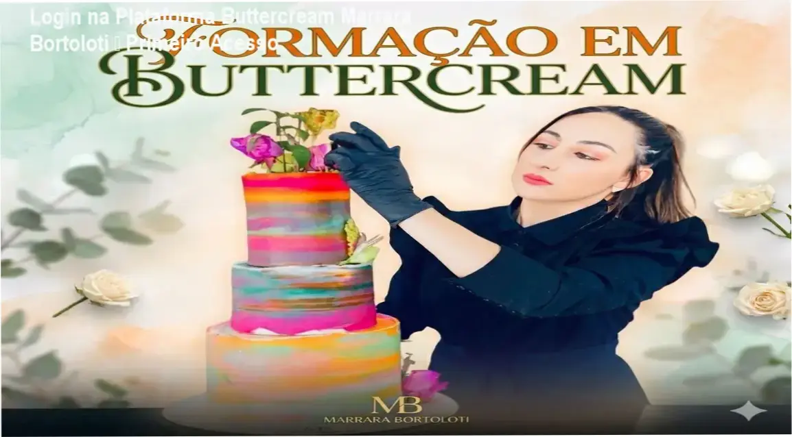 Buttercream Marrara Bortoloti login na área de membros da plataforma