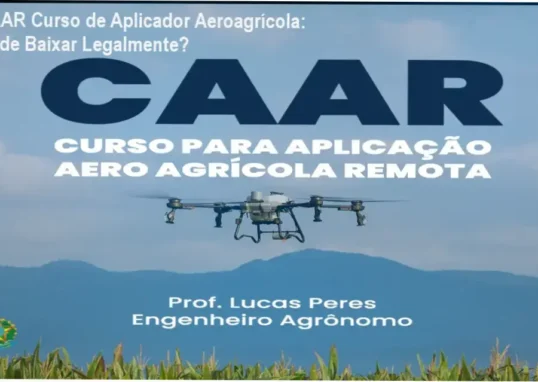 Tela mostrando a página oficial de download do curso CAAR de Aplicador Aeroagrícola Remoto
