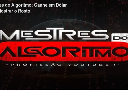 Imagem ilustrativa do curso Mestres do Algoritmo com destaque para o nome do autor e o conceito de canais sem rosto