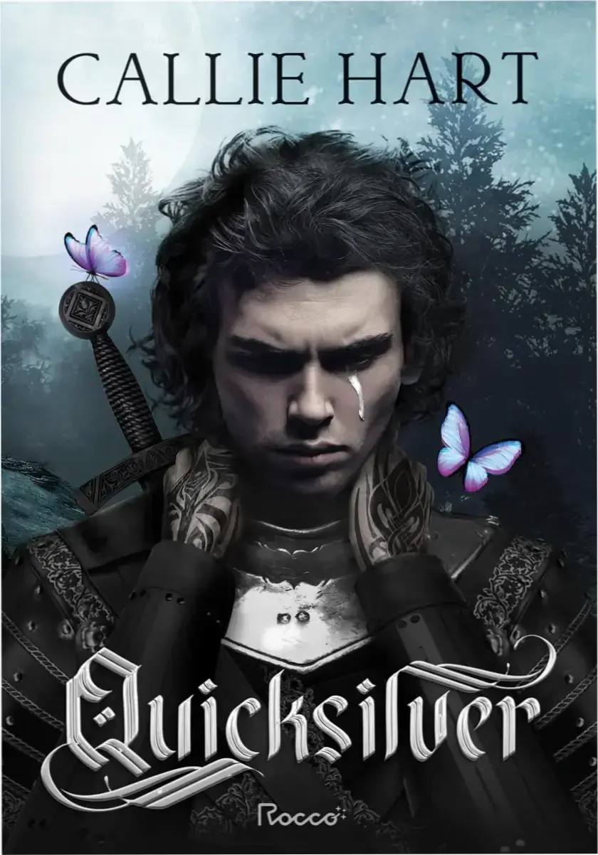 Capa do livro Quicksilver com destaque para a protagonista em um mundo mágico