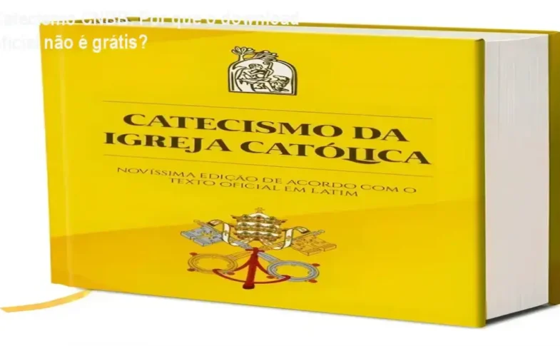 Catecismo da Igreja Católica edição CNBB capa dura com marcador de fita
