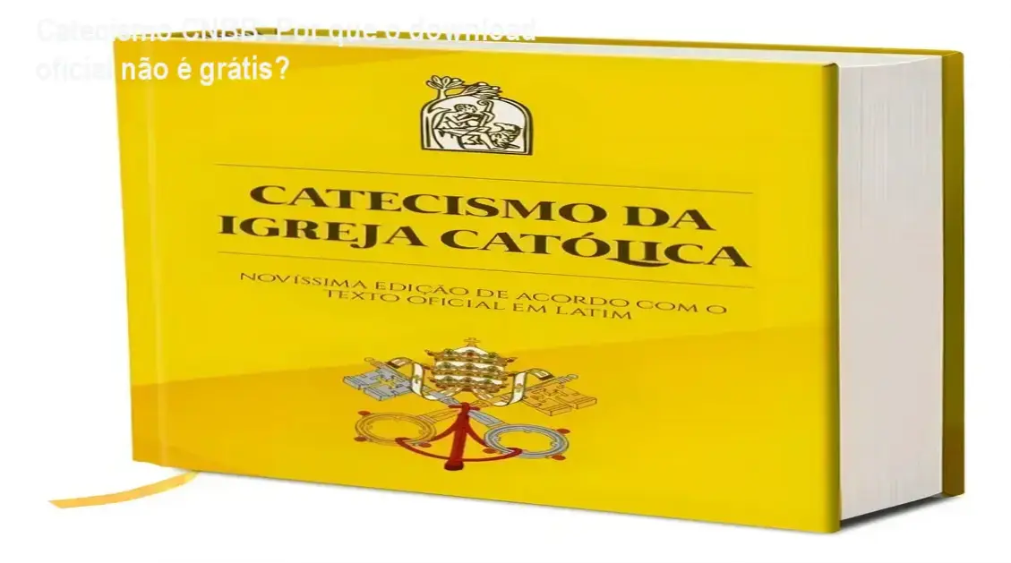 Catecismo da Igreja Católica edição CNBB capa dura com marcador de fita