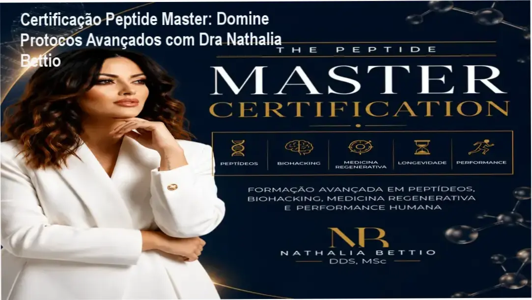 Especialista em peptídeos explica técnicas clínicas avançadas para profissionais da saúde.