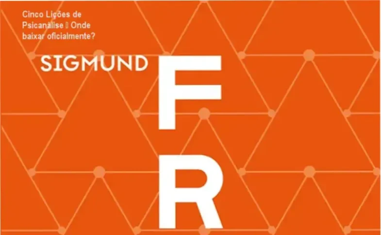 Capa do livro Cinco Lições de Psicanálise de Freud, mostrando detalhes da edição em português