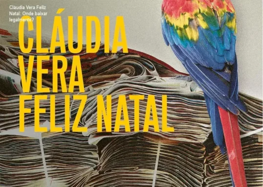 Capa do livro Cláudia Vera Feliz Natal mostrando design da edição