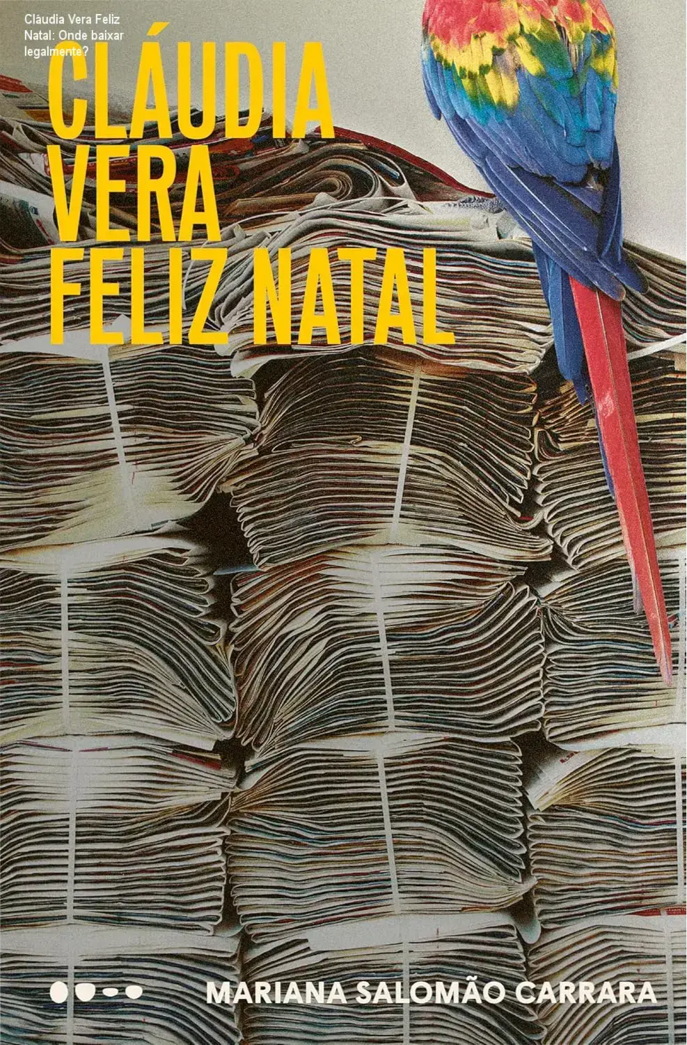Capa do livro Cláudia Vera Feliz Natal mostrando design da edição