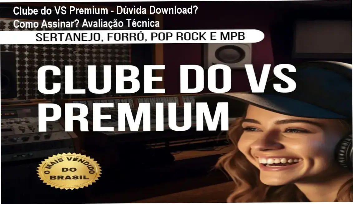 Plataforma do Clube do VS Premium com biblioteca de 30.000 arquivos de áudio em Reaper