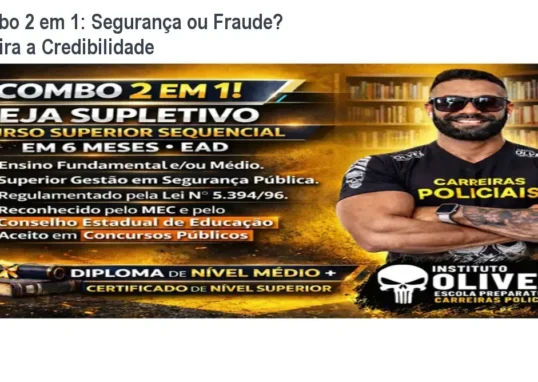 Combo 2 em 1 Instituto Óliver reputação, fraude e segurança