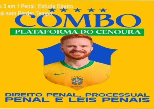 Imagem do Combo 3 em 1 Penal mostrando livros interativos com QR Code e estudo eficiente