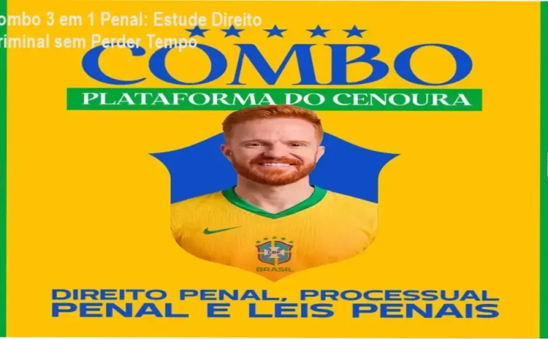 Imagem do Combo 3 em 1 Penal mostrando livros interativos com QR Code e estudo eficiente