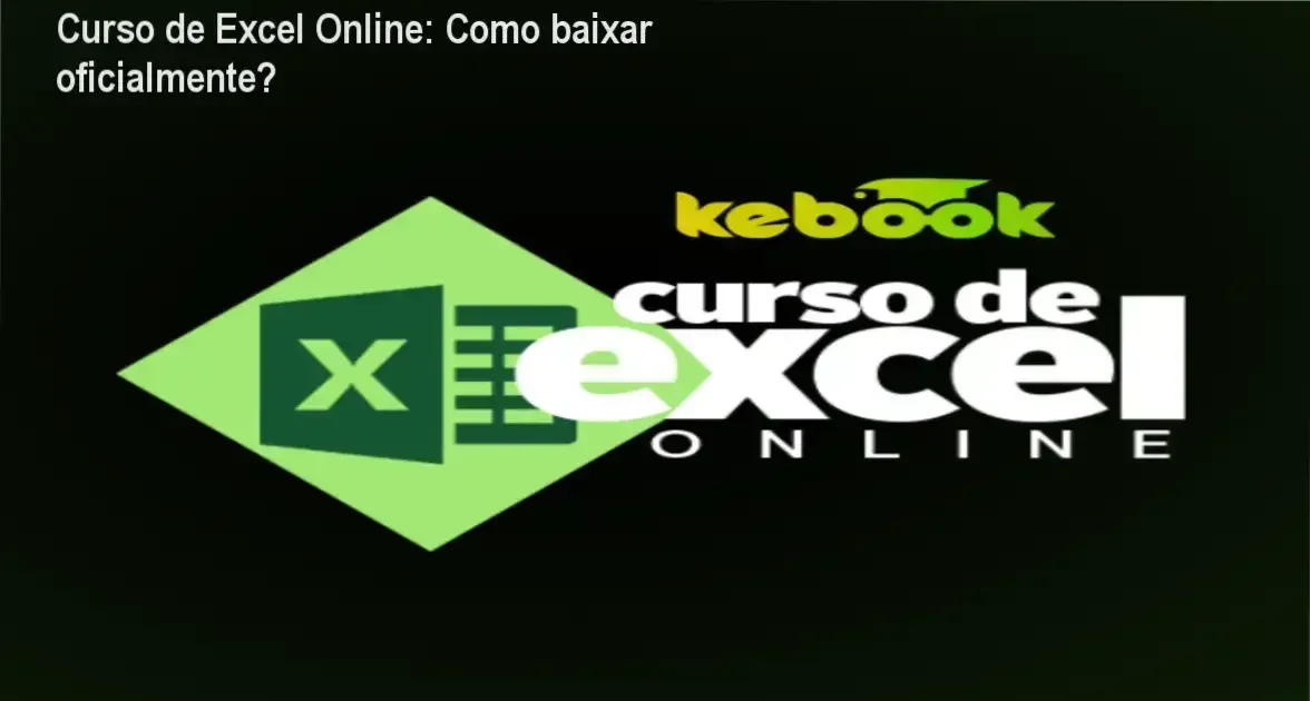 Captura de tela mostrando a página oficial de download do Curso de Excel Online