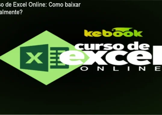 Captura de tela mostrando a página oficial de download do Curso de Excel Online