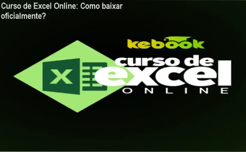 Captura de tela mostrando a página oficial de download do Curso de Excel Online
