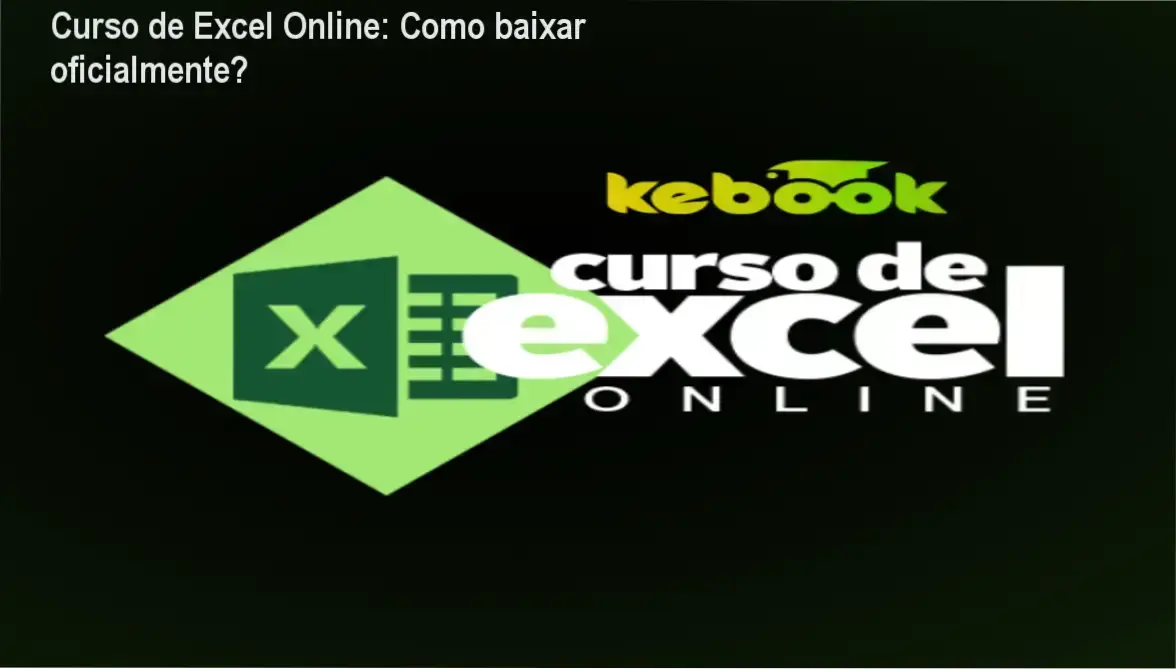Captura de tela mostrando a página oficial de download do Curso de Excel Online