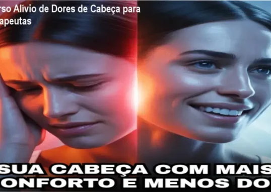 Therapeuta aplicando técnicas de alívio corporal para dores de cabeça