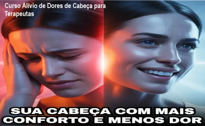 Therapeuta aplicando técnicas de alívio corporal para dores de cabeça