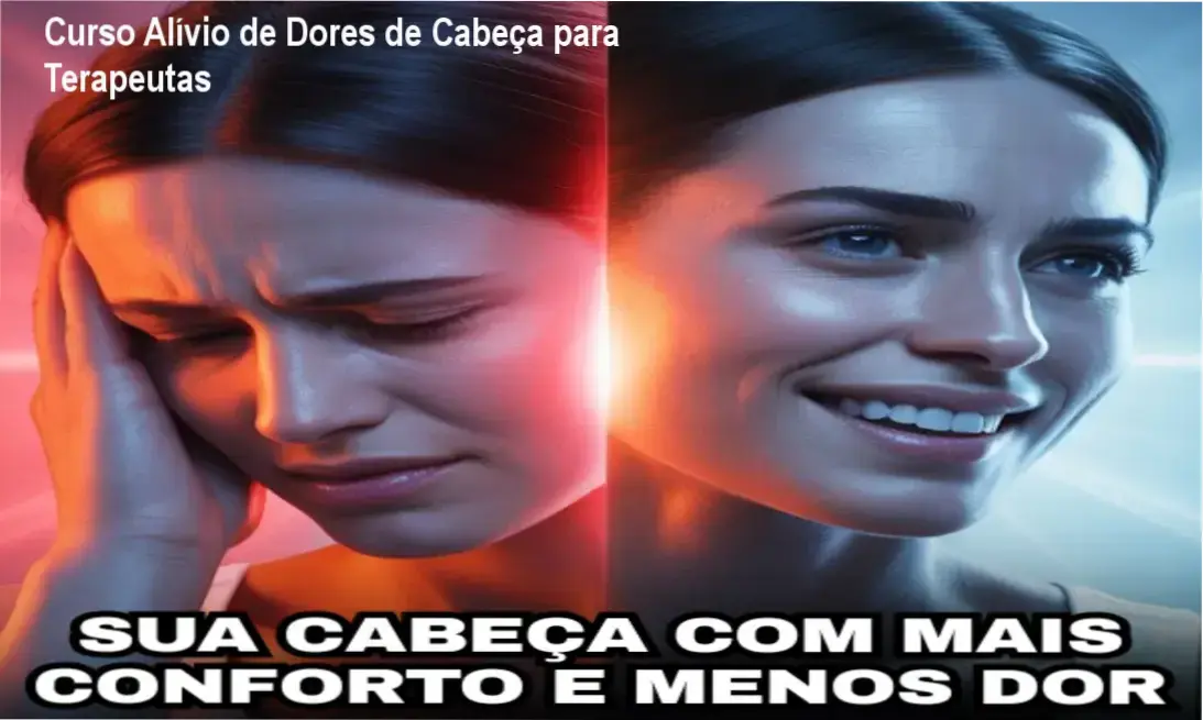 Therapeuta aplicando técnicas de alívio corporal para dores de cabeça